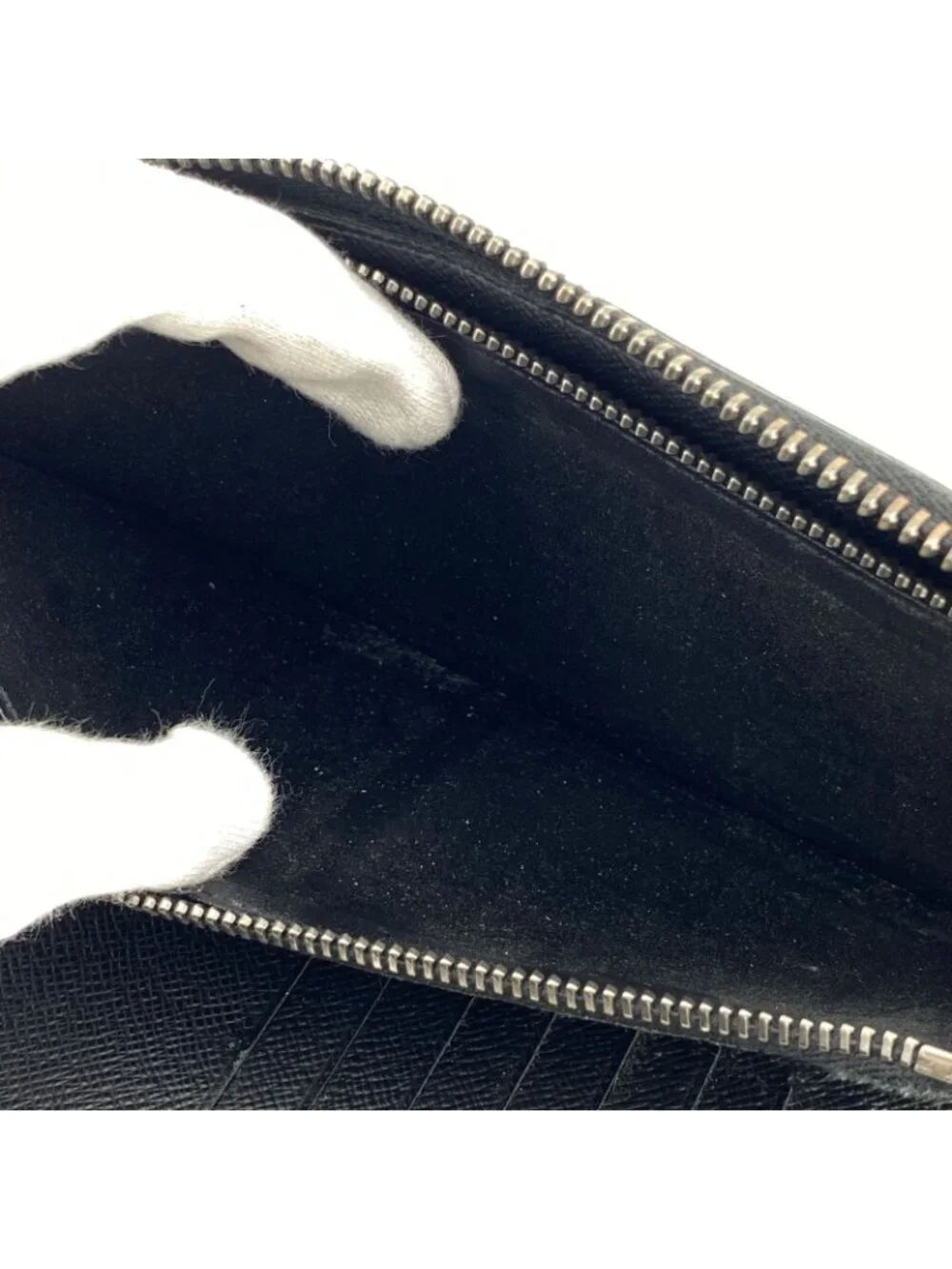 Louis Vuitton Zippy Wallet Vertical Monogram Eclipse Zip Around Black Gray